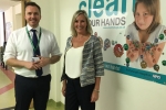 Caroline with CEO of Portsmouth Hospitals Mark Cubbon