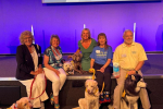 Dame Caroline Dinenage MP with 2023 winners Pets As Therapy