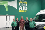 Group photo with St John Ambulance Volunteers