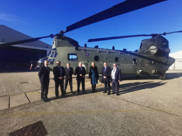 With Defence Sec visiting Chinook 